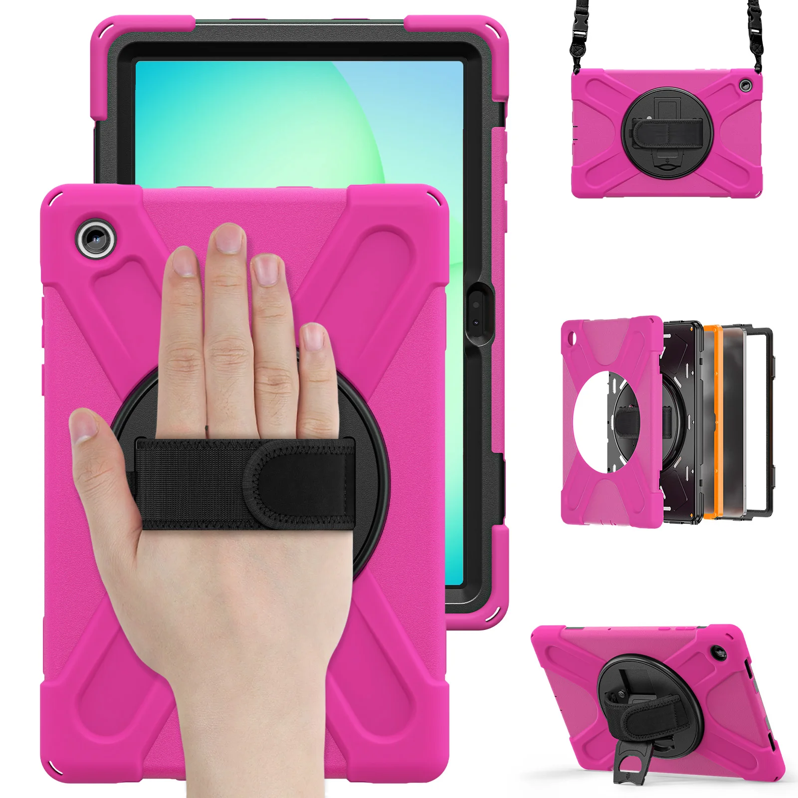 Silicon tablet Cover For Samsung Galaxy Tab S10 Lite Wi-Fi 5G SM-X400 X406B FE 11 inch SM-X520 X526B 2025 Case with pen slot