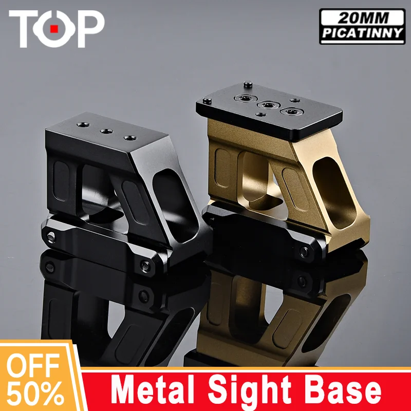 

Tactical FAST Metal Elevated Base For RMR Red Dot Sight Hunting Optic Mounts Fit 20mm Picatinny Rail Airsoft Scout Accessory