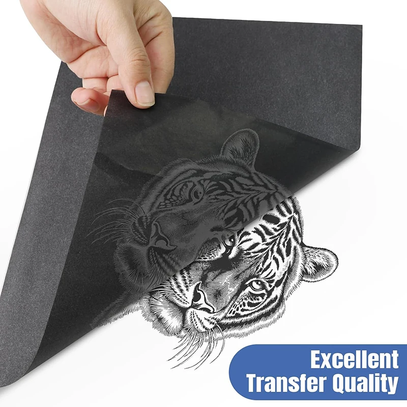 50/100 Sheets Transfer Paper Set A4 Carbon Paper for Tracing Paper Black Graphite Transfer Paper Kit for DIY Art Craft Sketching