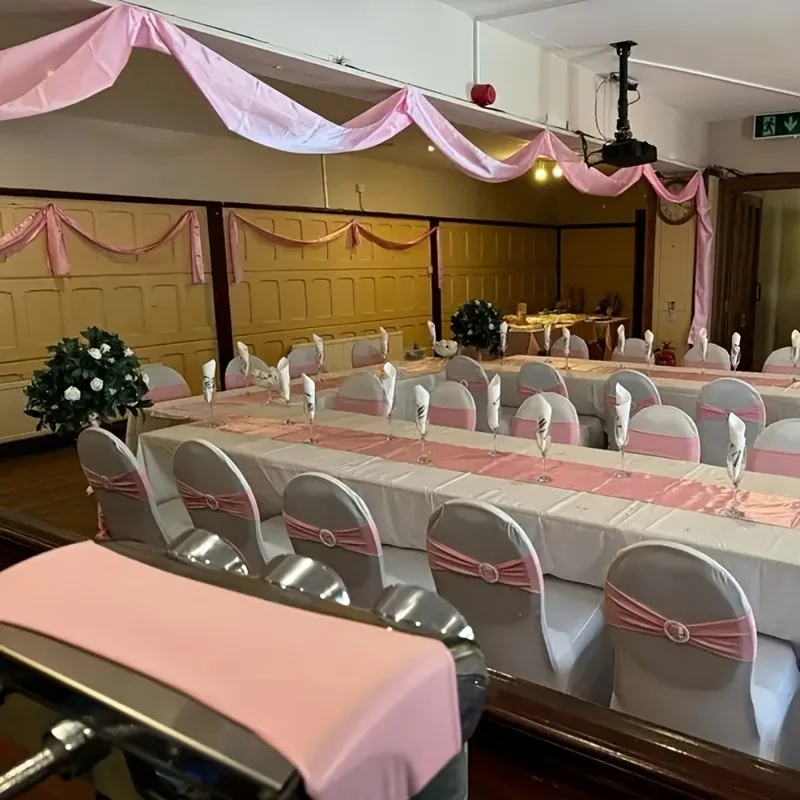 Spandex Chair Sashes Bands Back Decorative Bows 60pcs Stretch Chair Ties Bows with Buckle Slider for Wedding Party Banquet Decor