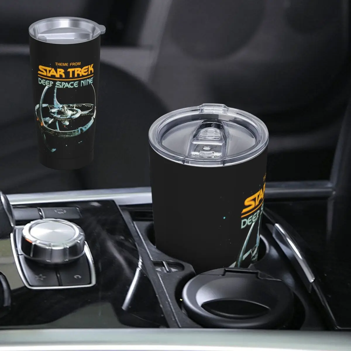 Stars Treks Deep Space Nine Space Station Stainless Steel Tumbler Vacuum Insulated Mugs Thermal Cold Cup Straw With Lid 20oz