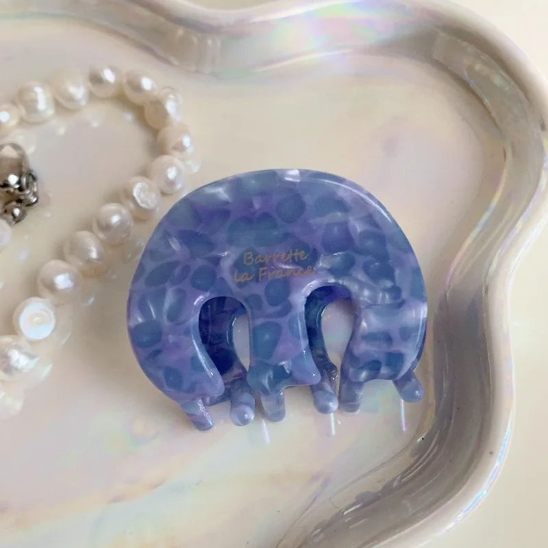 مقاطع الشعر الموضة للنساء أناقة بسيطة بلون صغير 4 سنتيمتر خلات مخلب كليب الفتيات مشبك شعر إكسسوارات الشعر 2026 جديد #6