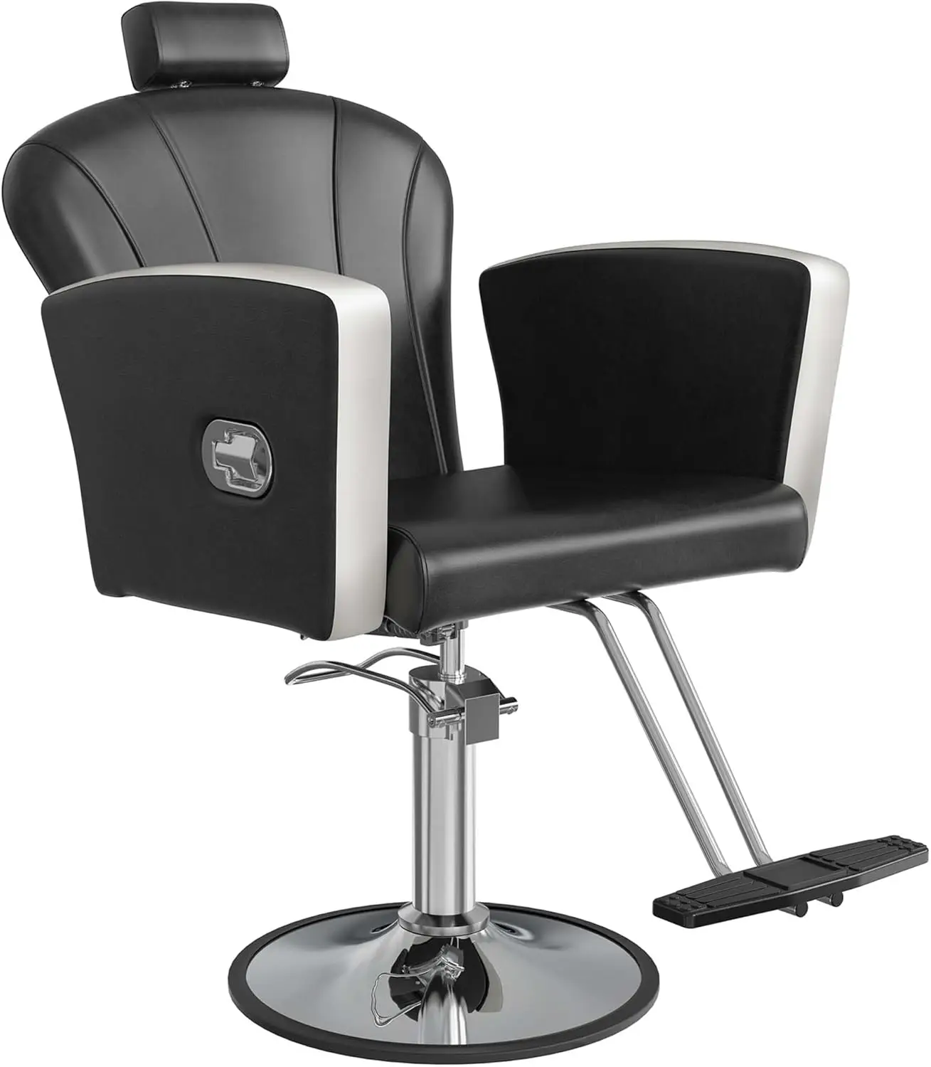 Salon Chair for Hair Sylist, Height Adjustable Barbershop Chair, Reclining Salon Hair Chair, Hydraulic Barber Chair, 360 Degree