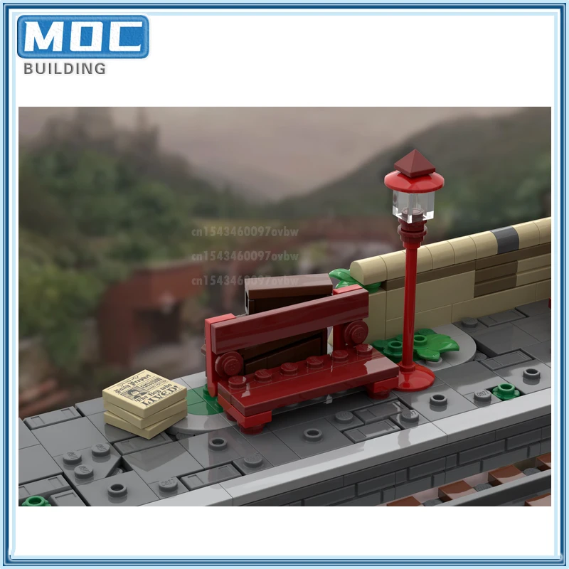 Movie Series Hogsmeaded Station Building Blocks MOC Harris Magic Modle City Architecture Bricks Set Toys Collections Xmas Gift