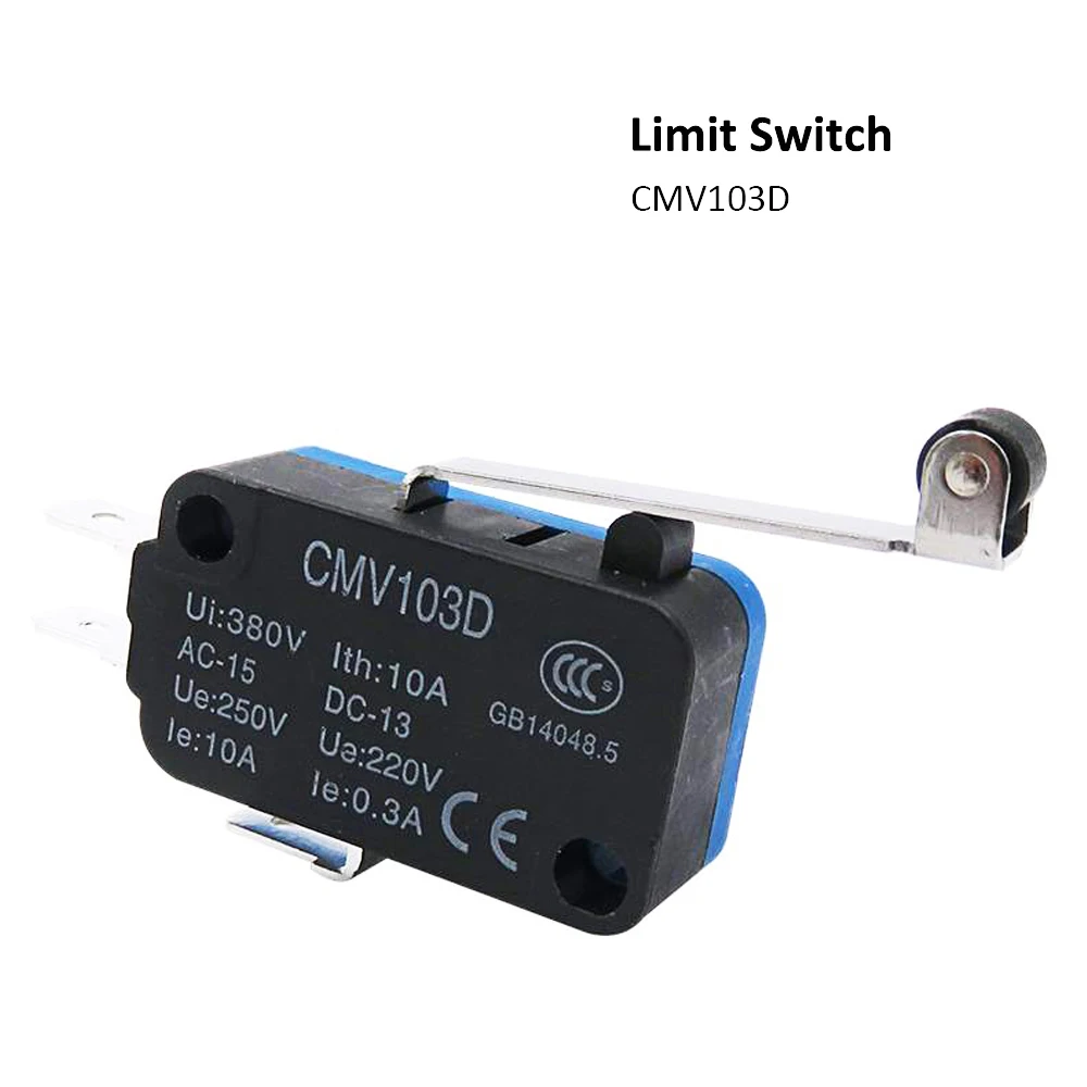 HAOJIAYI High Quality Small Limit Switch CMV103D Momentary Micro Switch Long Handle for CO2 Laser Cutting machine