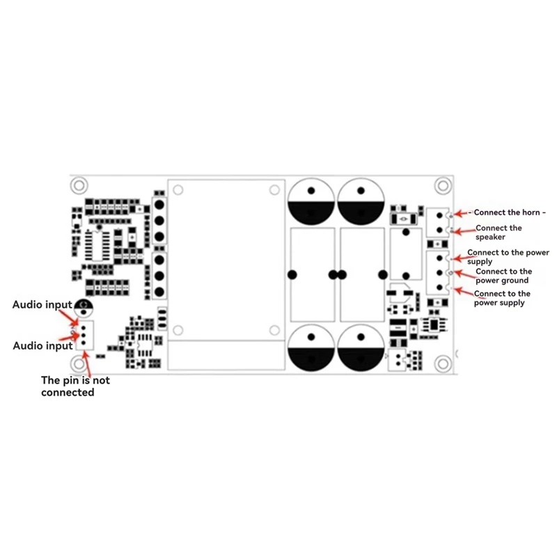 A82Z-1000W HiFi Class D Digital Power Amplifier Board IRS2092S Mono Channel Sound Amp for 2-8ohm Home Speaker Subwoofer