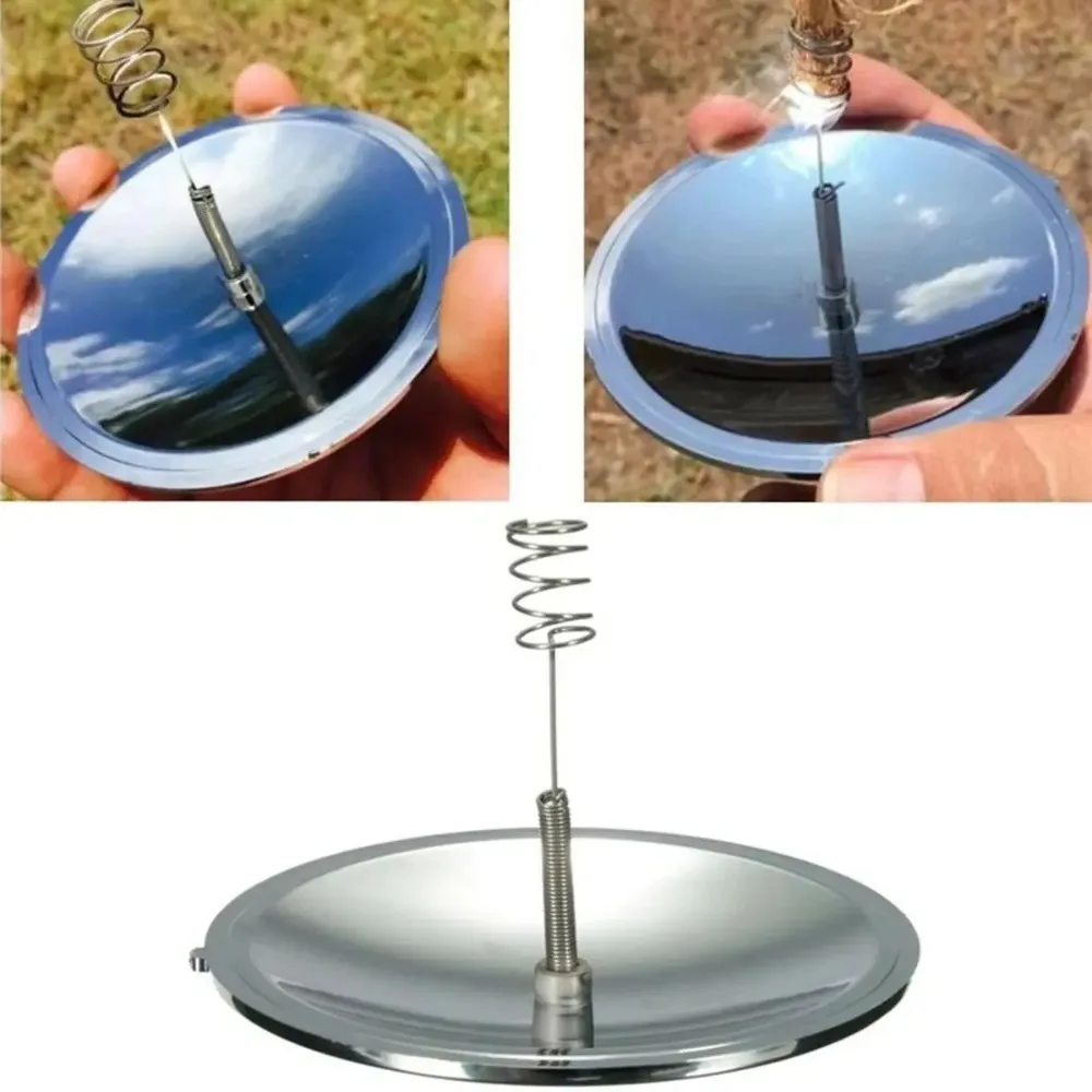 Solar Ignition Lighter Waterproof Windproof Outdoor Camping Survival Fire Portable Travel Bag Hiking Emergency Supplies