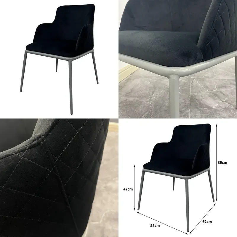 Hotel Conference Chair Restaurant Chair for Wholesale Custom Dining Chair with Backrest Armrest Wrought Iron Frame and