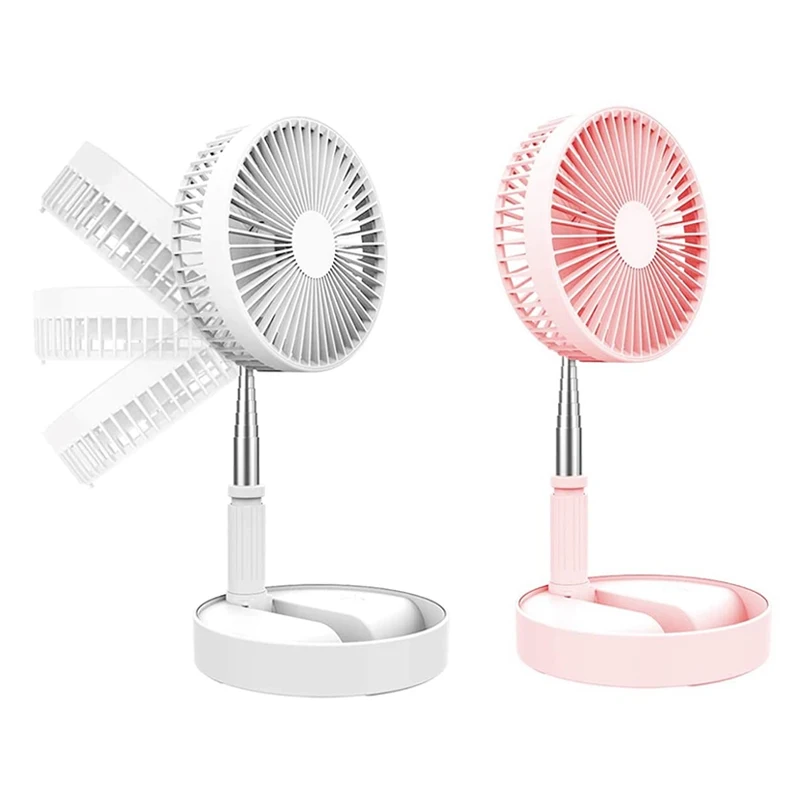 Ventilador De Refrigeração De Ar Portátil Dobrável, Ventilador De Alta Qualidade Em Pé, Mini Carregamento USB Em Casa, Ventilador De Escritório Silencioso