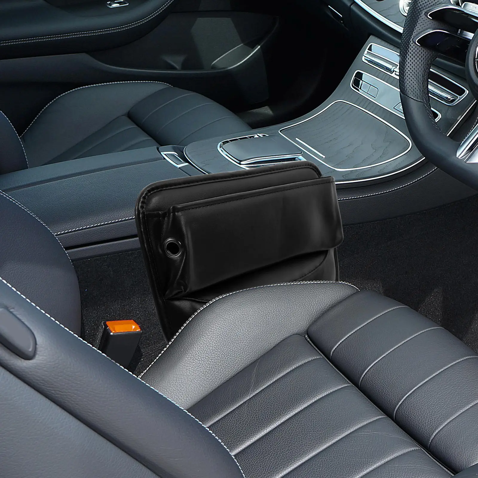 Car Seat Filler Organizer Between Front Seats Storage Box for Drinks Phones Wallets Sunglasses Stable Sturdy Material