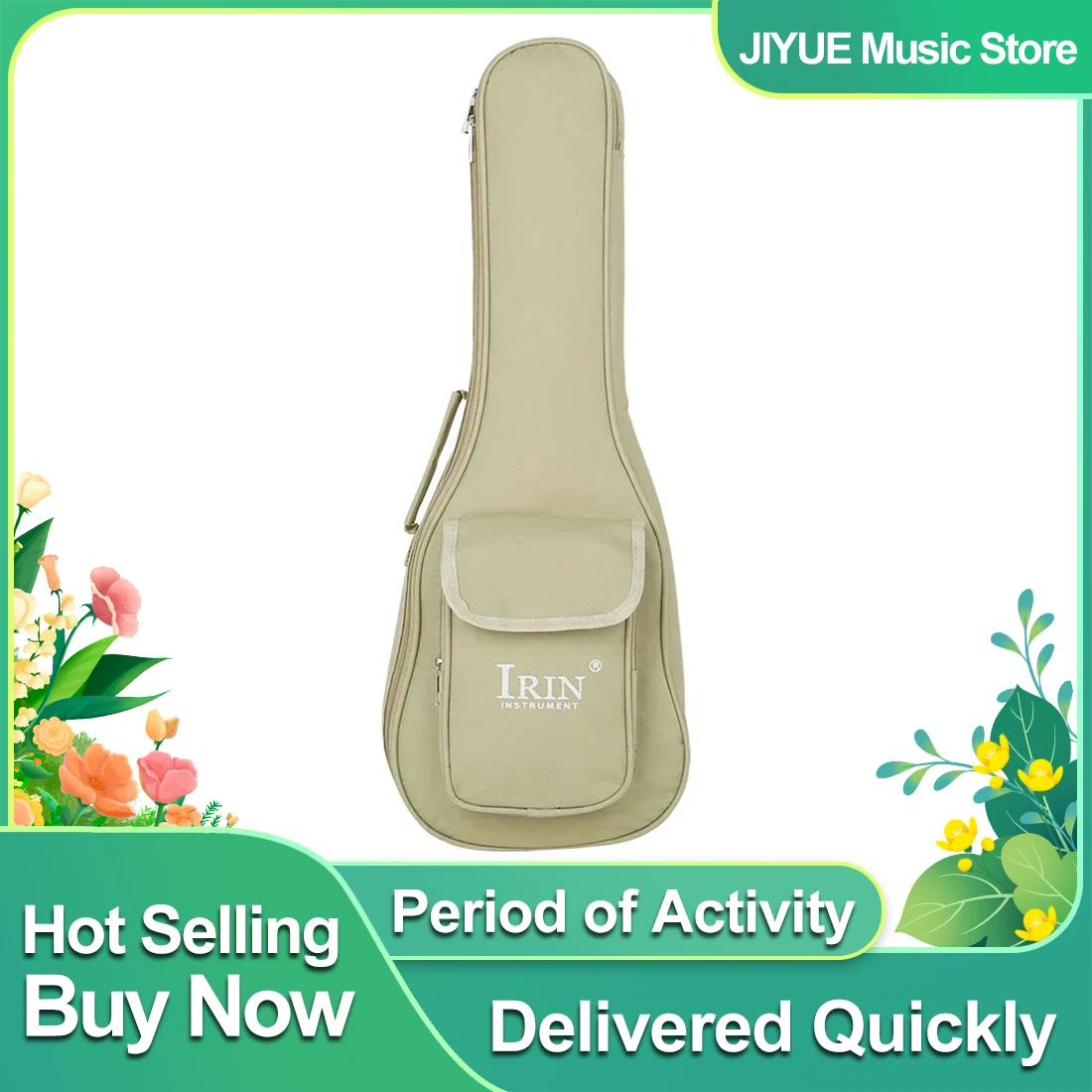 IRIN 24 Inch Ukulele Bag 4 String Hawaii Guitar Backpack Adjustable Shoulder Strap Tote Case Professional Ukulele Bag Parts