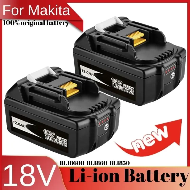 

Latest BL1860 18V 12000mAh Lithium Rechargeable Battery for Makita 18v Battery BL1840 BL1850 BL1830 BL1860B LXT 400