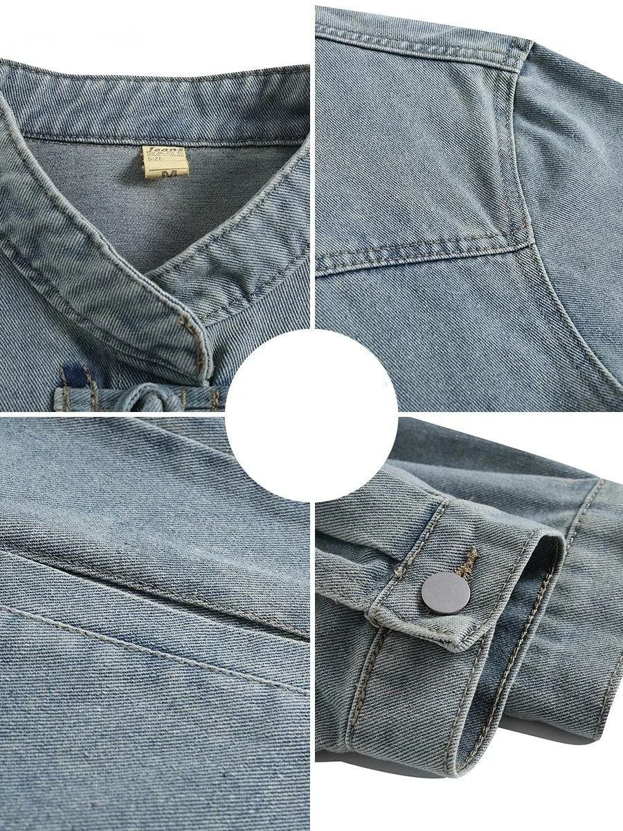 Vintage Chinese Style Denim Ja - Street Fashion Hong Kong 评论和价格