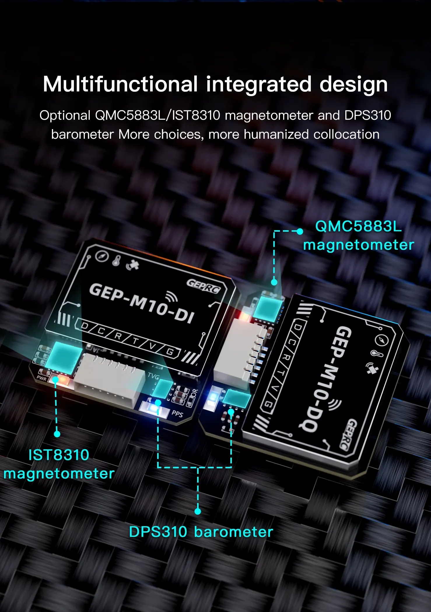 GEP-M10-Serie GPS-Modul 15 x 15 mm GEP-M10/22 x 22 mm GEP-M10nano/GEP-M10Q /GEP-M10-DQ Kompass Baro Flugzeug Mulit-Rotor Quacopter – Detail 5