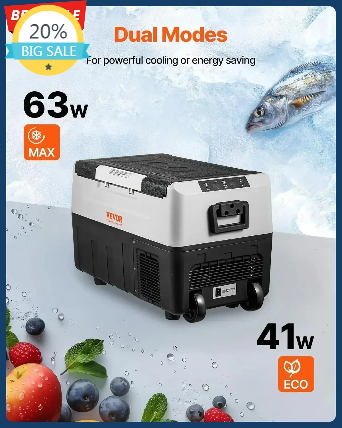 

Бестселлер: Автомобильный холодильник, 12-вольтовый автохолодильник, 37 QT/35 л, двухзонный портативный морозильник, -4°C ℉ -50 ℉ Регулируемый диапазон