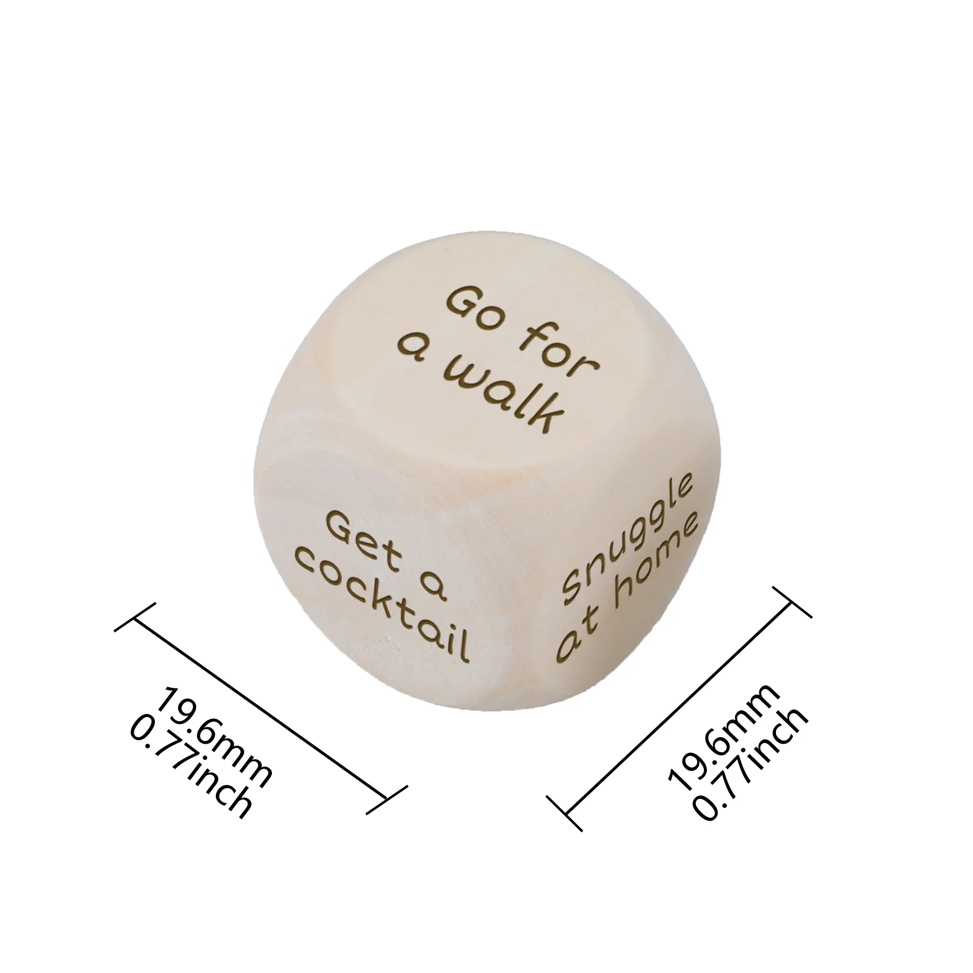 Personalized Dice Used To Decide What To Do Custom Engraved Dice Fun and Game Date Night Decision Game with Friends