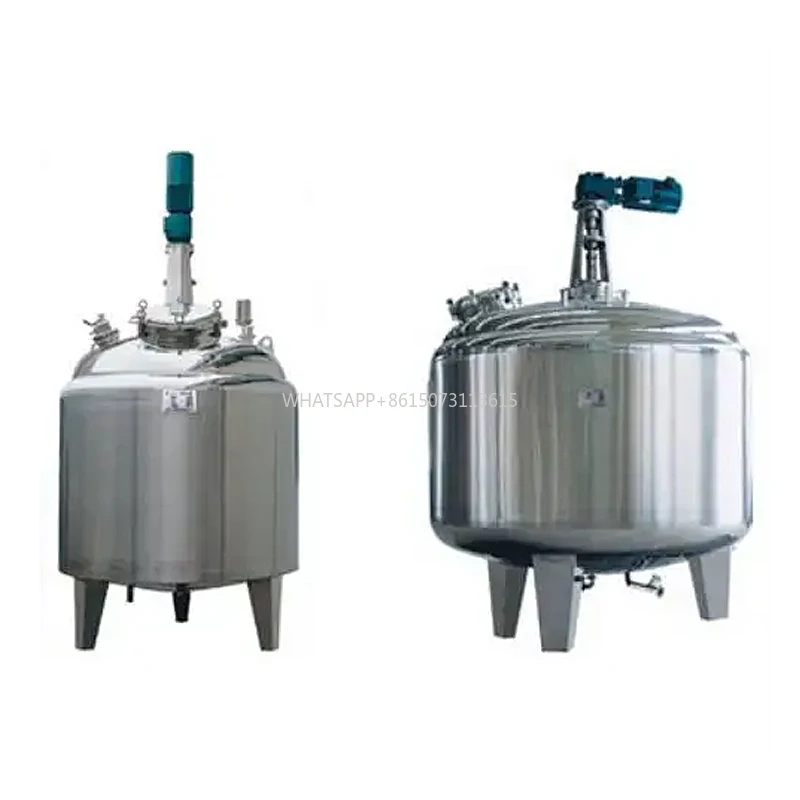 Serbatoio per miscelazione chimica Serbatoio per miscelazione miele ad alta velocità in acciaio inossidabile da 500 litri con sistema di riscaldamento