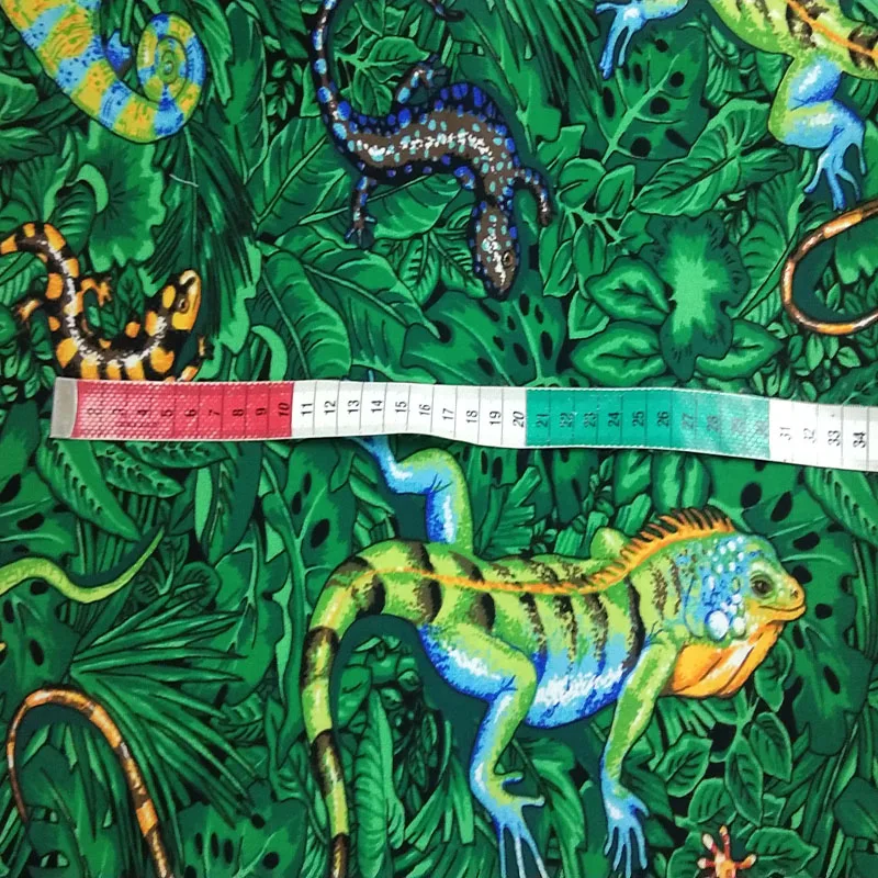 ViapHia 100% Cotton Red Farm Animals Series Cock Printed Cotton Fabric Sewing Cloth Dress Textile Tissue
