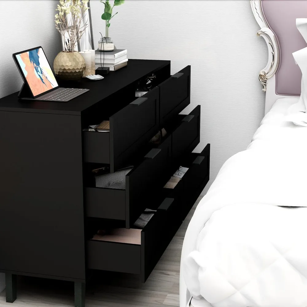 Black 6 Dresser For…