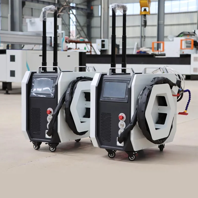 Discounted Portable JPT Pulse Laser Cleaning Machine 200W 300W 500W for Wood Wall Paint Metal Rust Removal Machines with Ce