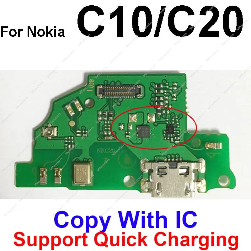 USB Charging Board For Nokia C30 C10 C20 C3 C2 C1 G10 G11 G21 G20 G50 X10 X20 Usb Port Charger Board Microphone Flex Cable Parts