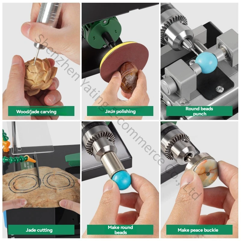 Electric Grinding Machine Woodworking Polishing, Punching, Carving, Integrated Machine, Jade and Jadeite Cutting Machine