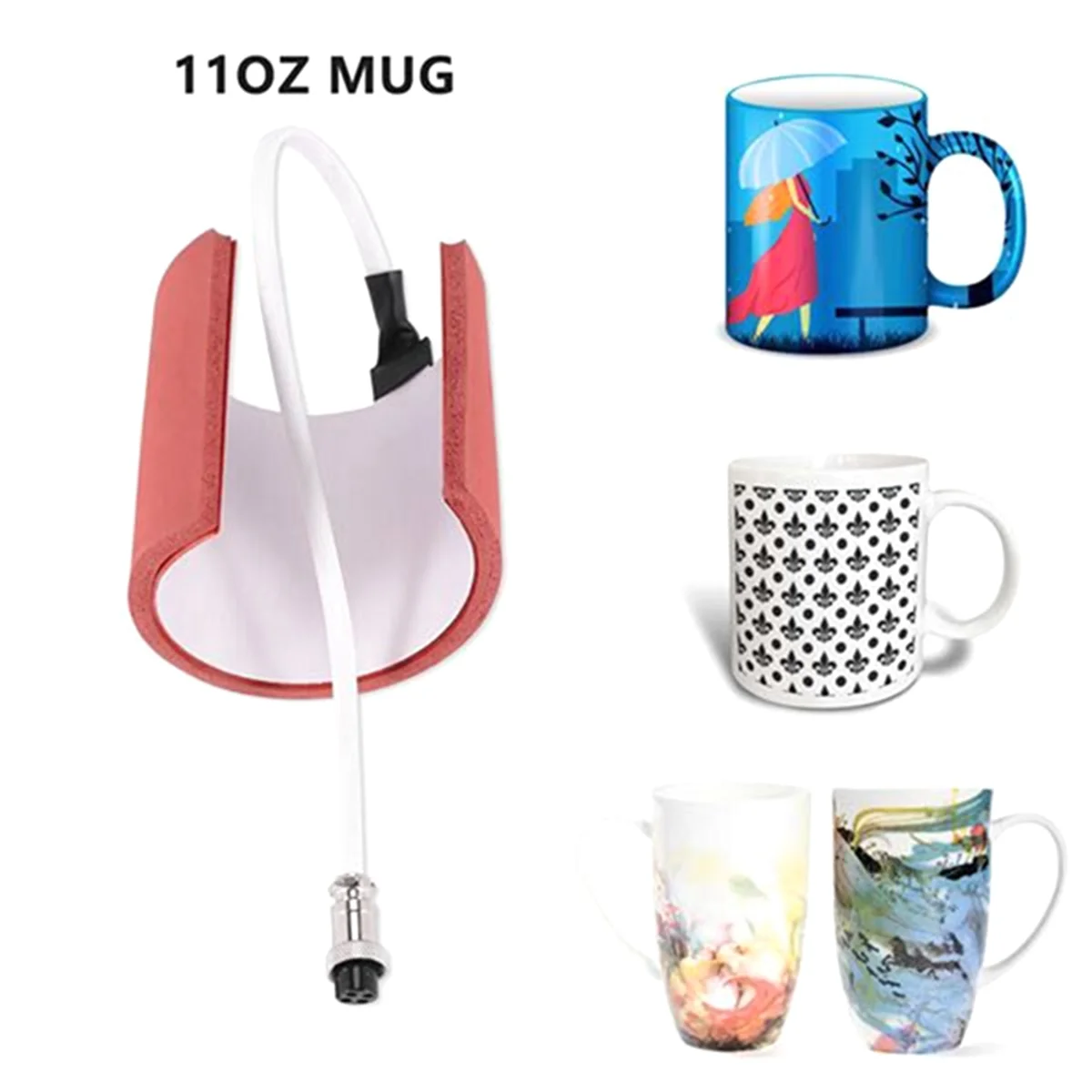 Sublimation Machine Silicone Mug Heating Pad Heat Press Parts for Mugs Printing Press Mold 7.5-9.5CM 11OZ Cups