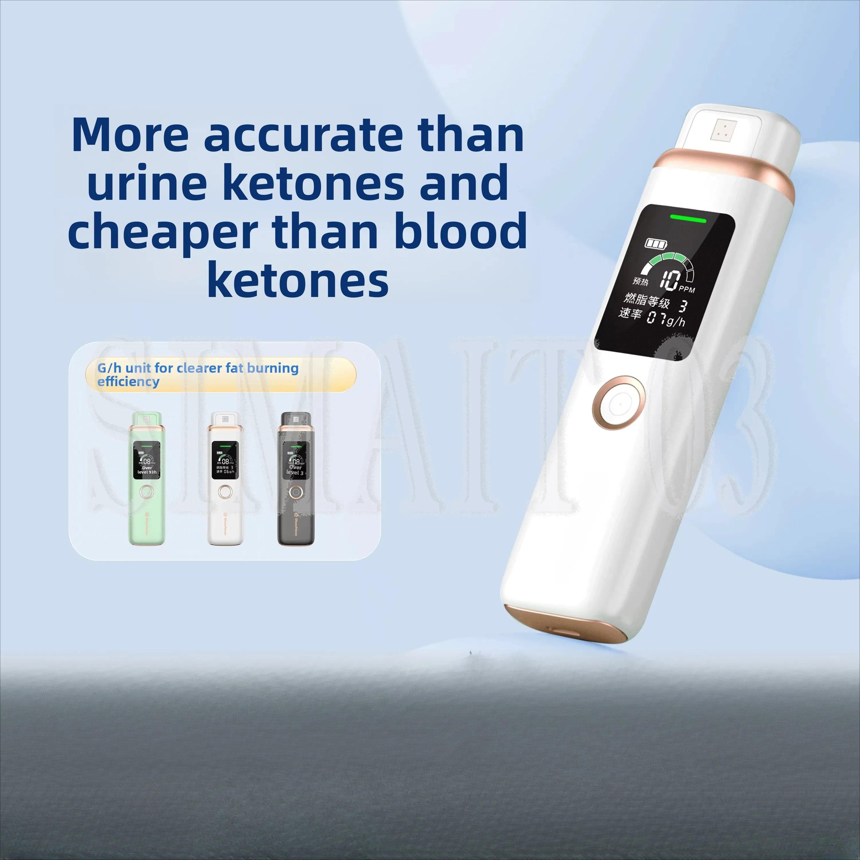 Breath Ketone Analyzer | Ketosis Monitor for Weight Management | Non-Invasive Metabolic Tracker