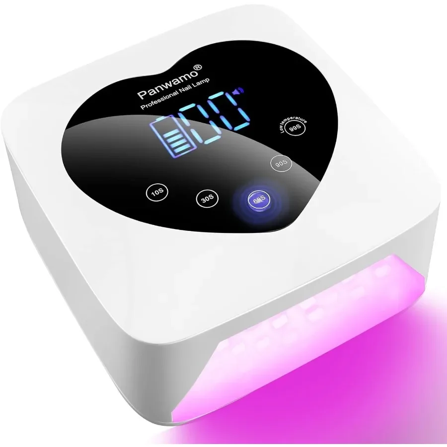 

Rechargeable UV LED Nail Lamp 72W Cordless UV Light for Nails with Removable Bottom Professional Curing Lamp for Gel Nails with