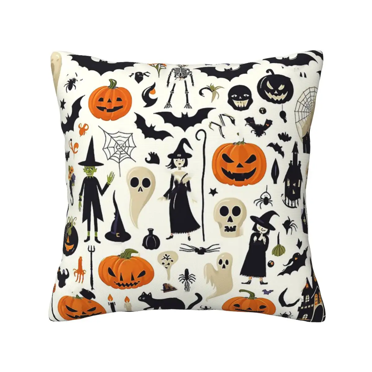 

HALLOWEEN DAY Witch Bat Pumpkin Lamp polyester Digital printing 20x20in home decor Cushion Cover Dropshipping