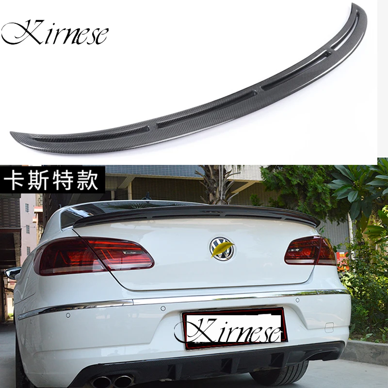 For Volkswagen VW Passat CC 2009-2016 Auto Carbon FiberTrunk Wing Lip VW CC 2010 2011 2012 2013 2014 2015 2016