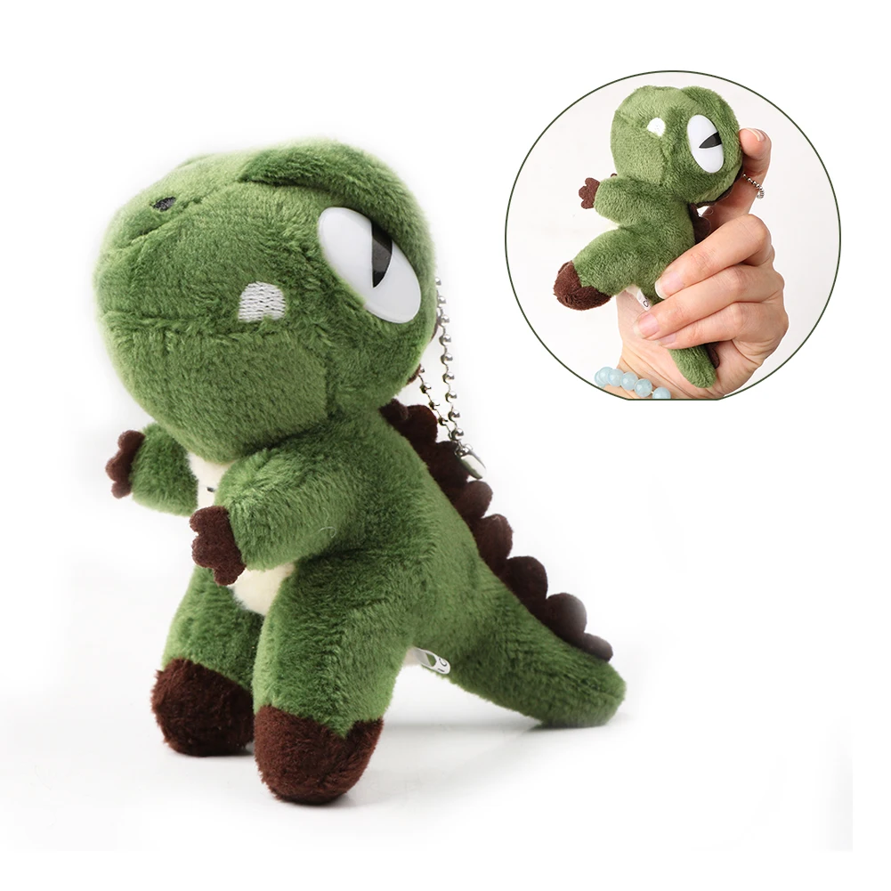 

New Dinosaur Plush Toys Cute Keychain Cartoon Tyrannosaurus Stuffed Toy Dolls Keychain for Children Birthday Christmas Gift