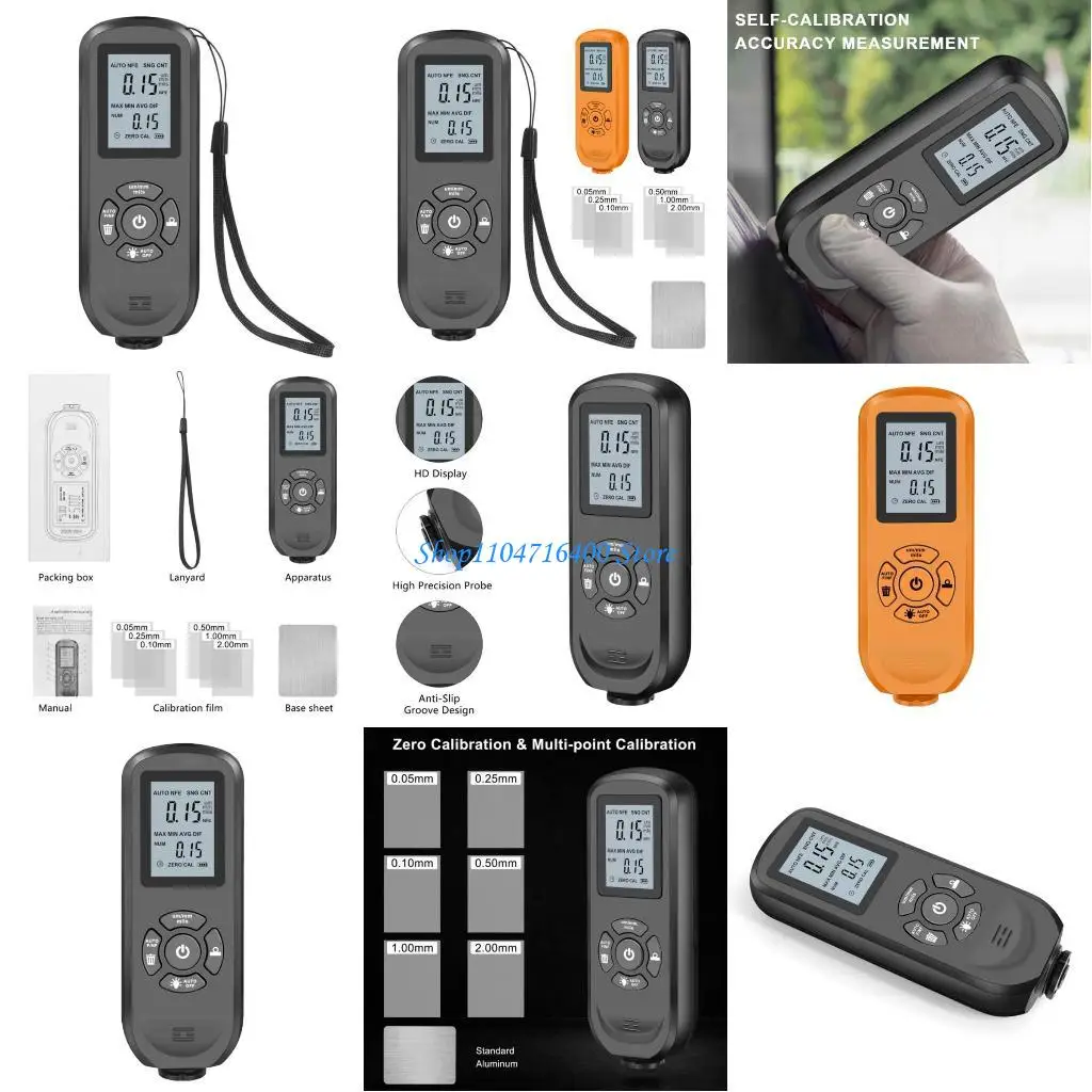 

y1gd Coating Thickness Gauge 0-2000UM Paint Meter for Automotive Measuring