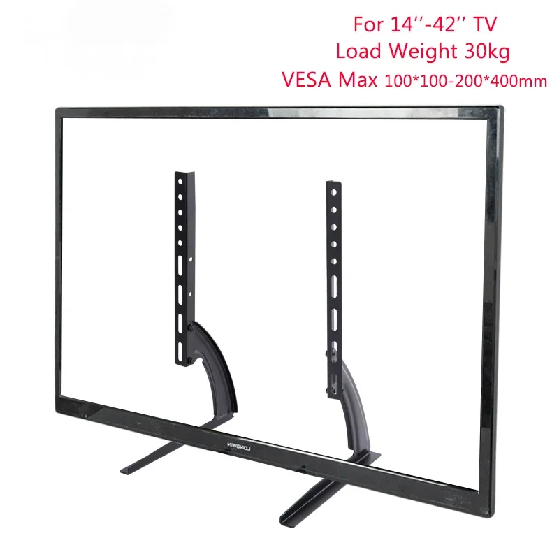 

Universal Table Top Tv Stand Pedestal for 14 To 42 Inch Lcd Led Plasma Tvs Adjustable Tv Stand Legs for Screen Monitor Bracket