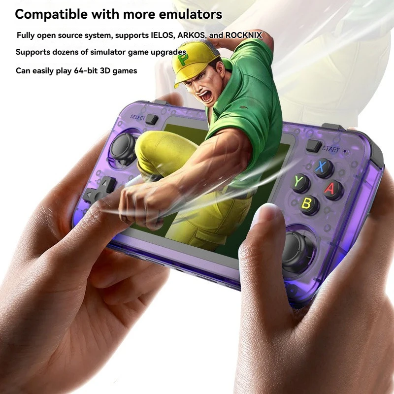 

R36H Классическая портативная игровая консоль в стиле ретро с системой Linux с открытым исходным кодом 3,5-дюймовый IPS-экран Портативный видеоплеер Классический аркад