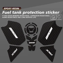 Fit For HONDA GROM MSX 125 MSX125 2023 2022 2021 Motorcycle Tank Pad Protector Carbon fiber Texture Fish Bone Transparent Decal