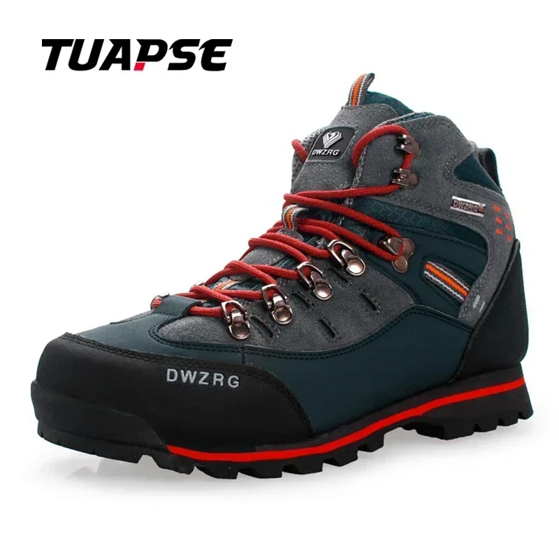 TUAPSE Outdoor Hiking Shoes Women Waterproof Climb Mountain Trekking Non-slip  Mujer  Men Hunting Shoes Walking Shoes Size 40-46