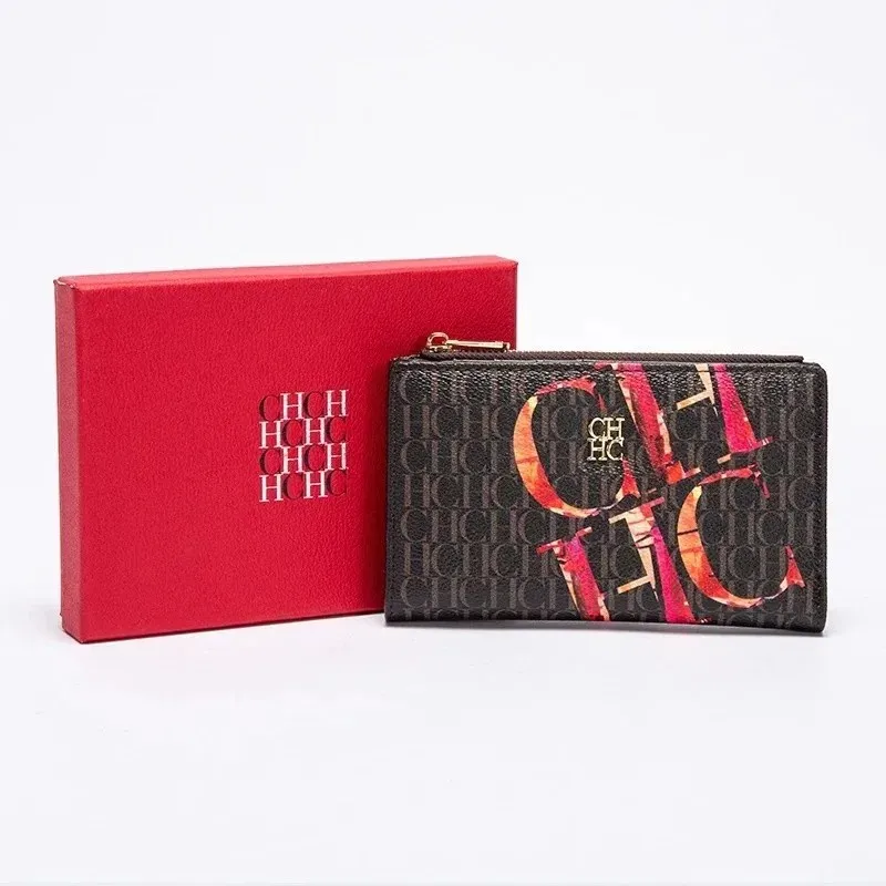 Women's Cartoon Printing Long Wallet Retro Classic Wallet Multi-Color Selection PVC Material Fashion Simple Large Capacity Bags image 6
