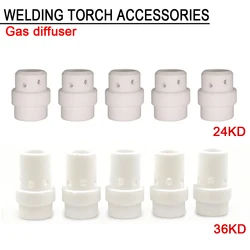 10/20 Stuks Verbruiksartikelen Mig Torch Hoofd Swir Gaspitten Voor Binzel Mig Mag 24KD/36KD Fakkel Gebruik voor Mig Mag Lassen Machine