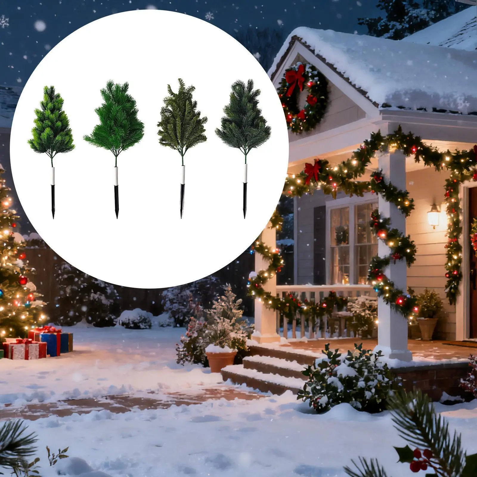 

Artificial Topiary Tree Artificial Bushes Garden Accessories Potted Plant Fake Plants for Patio Planter Backyard Front Porch