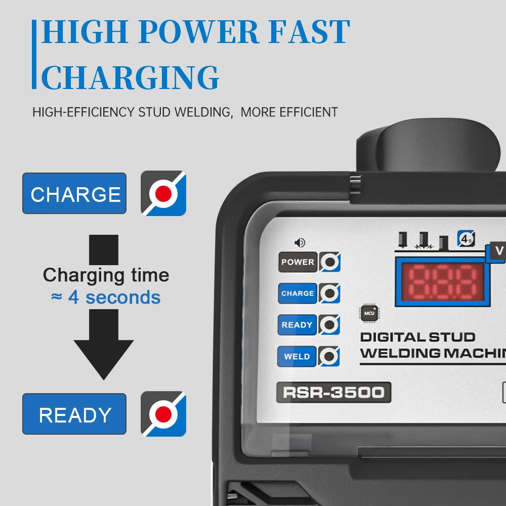 ANDELI 220V Capacitive Energy Storage Stud Welding Machine Bolt Label Welding Machine Insulation Nail Seed Welder