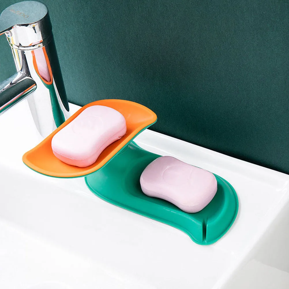 

Double Layer 2-layer Soap Holder Tray Holder PP Rotatable Soap Container Drainage Bathroom Kitchen Storage Container