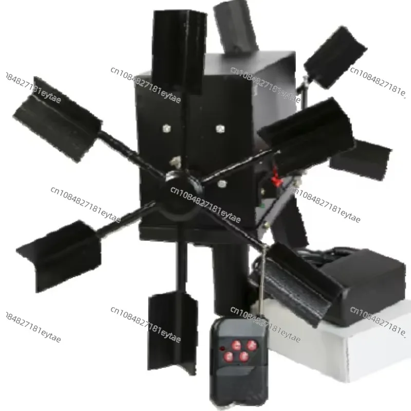 2025 Dual Electric Remote Control Cold Smoke System Windmill Spark Party Decoration Machine