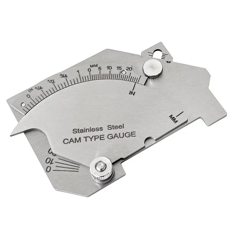 【HOUSEHOLD GOODS】Imperial Metric Measurement Gauge 0-60Mm Stainless Steel Cam Type Welding Gauge With Bag
