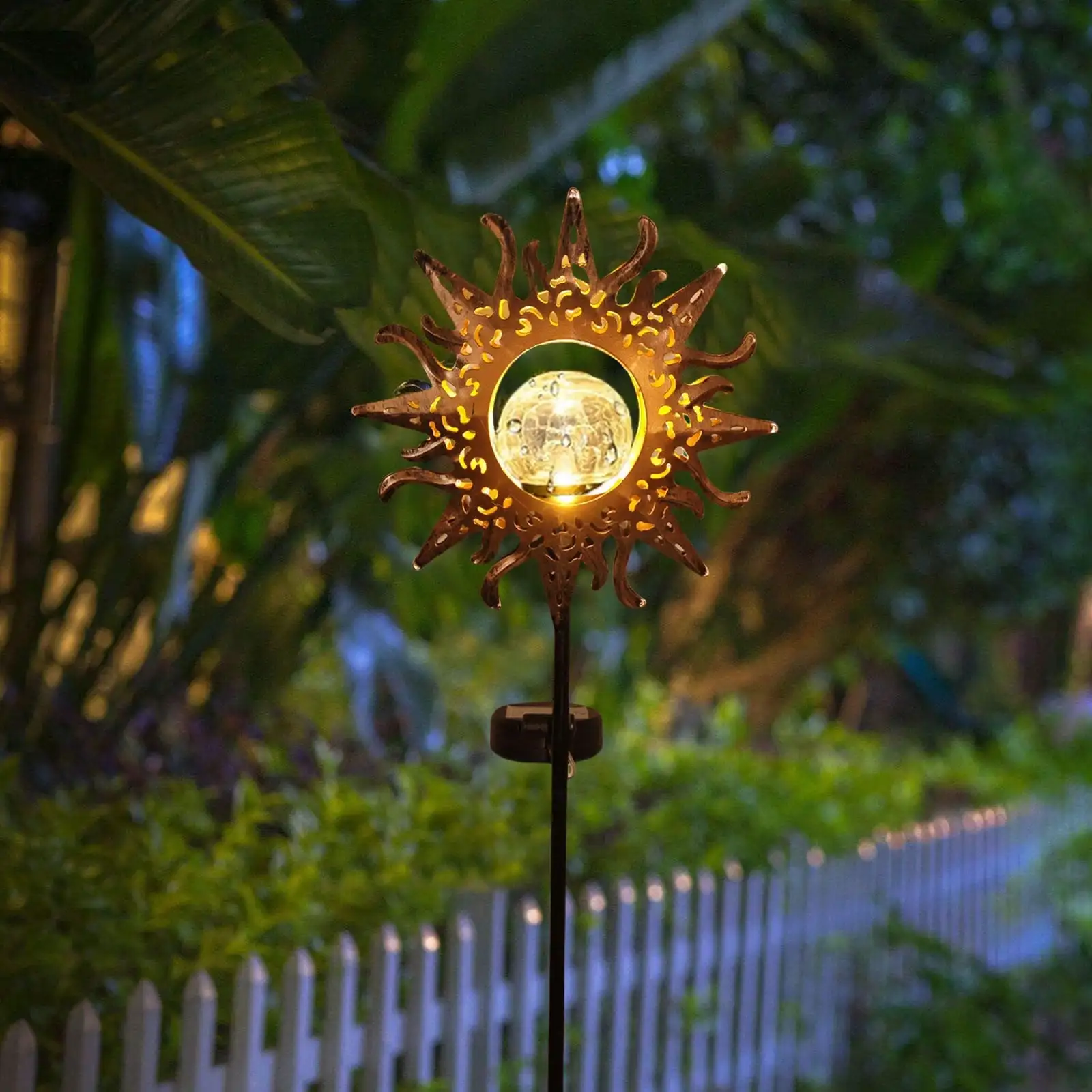 1 Stück solarbetriebene Gartendekor-Landschaftsleuchte, Solarleuchte für den Außenbereich für Wege, Rasen, Hof, Camping, Außenbeleuchtung