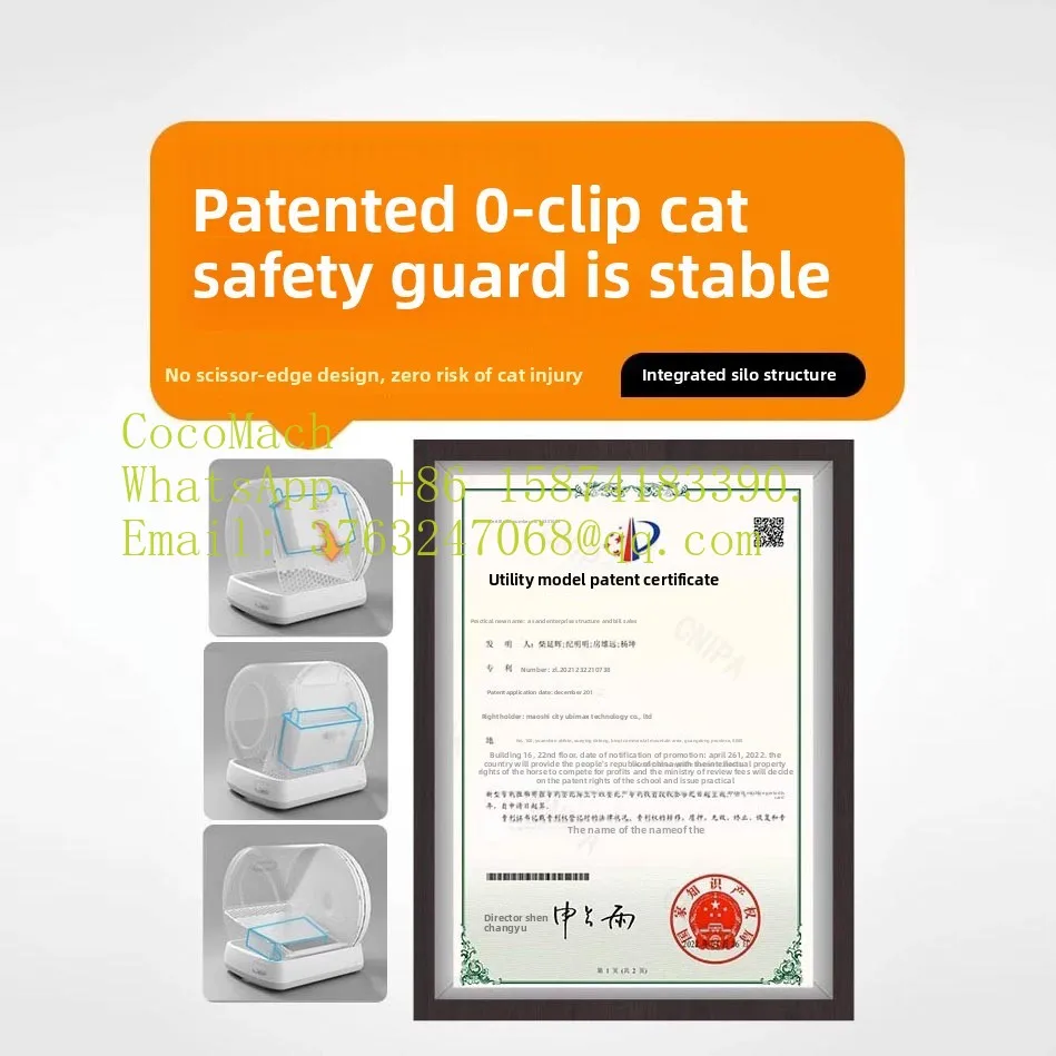 Smart cat litter box video can be videoed, automatic cat litter machine, cat shit machine overseas