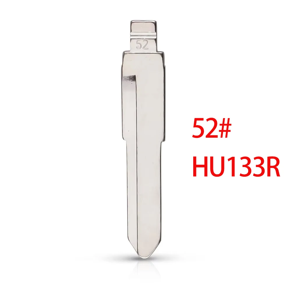 10pcs 52# HU133R Metal Uncut Blank Flip Remote Key Blade For Suzuki Swift Grand Vitara Ignis Liana Samurai Sx4 S-Cross