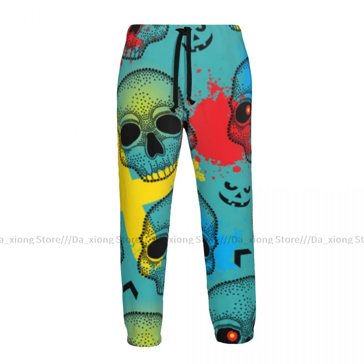 

Men Joggers Pants Skulls In Dotwork Style Man Sweatpants Streetwear Casual Mens Pants