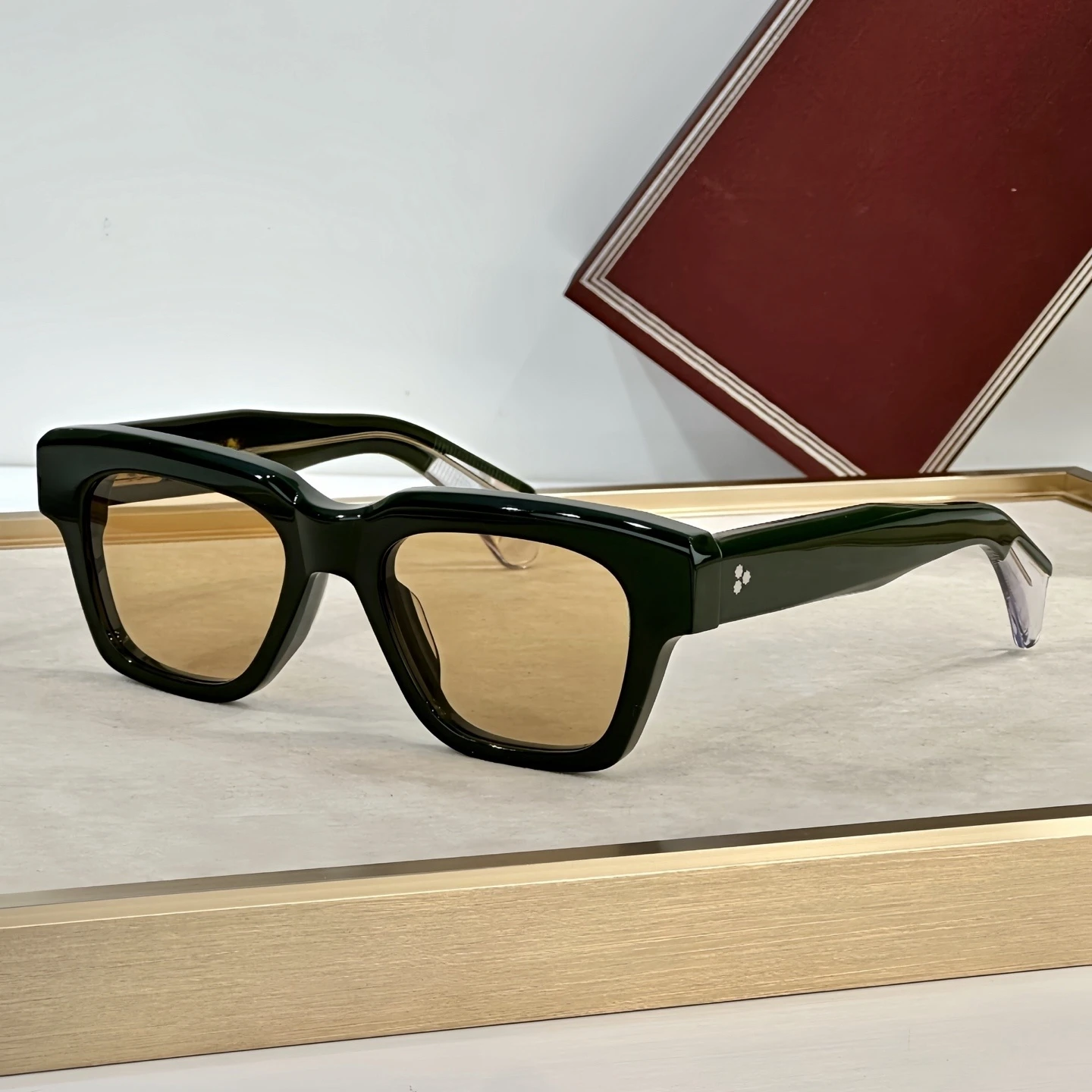 2025 Sunglasses Glamour Sunglasses Square Avant-garde Sunglasses FELLINI Thick Acetate Women Men Sunglasses