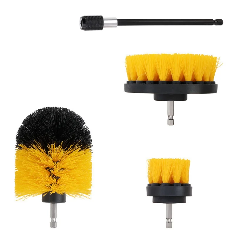ABBK-3-Piece Brush Set Accessory Set Electric Floor Scrubber Automatic Shoe Scrubber Cleaning Brush Bathroom Scrubber